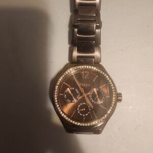 Fossil Rose Gold Multifunction Watch